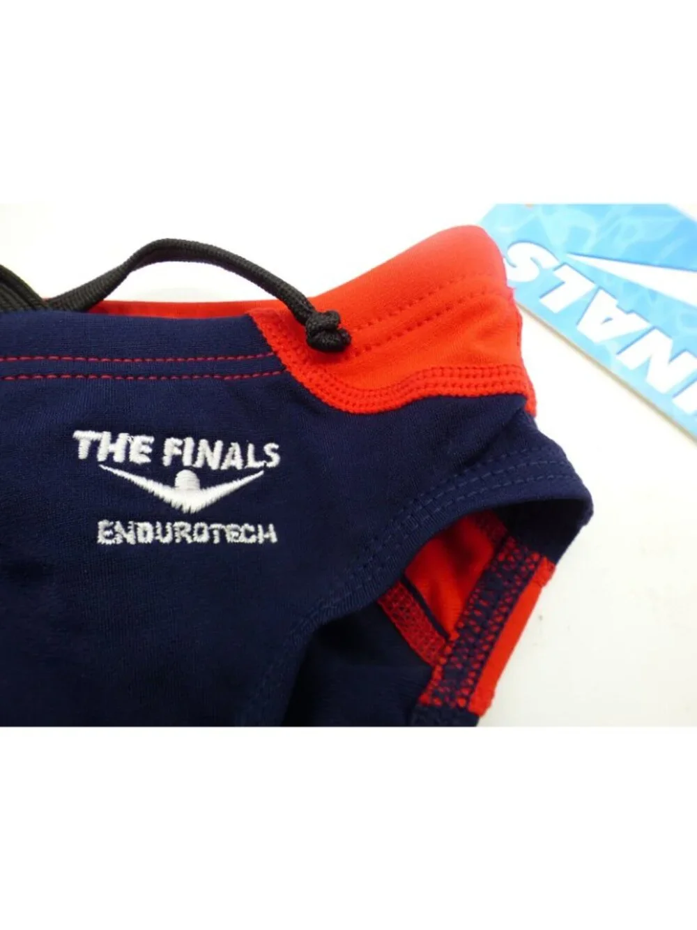 The Finals Endurotech Stretch Youth Racer/Swim Brief, Size 24, Navy/Red